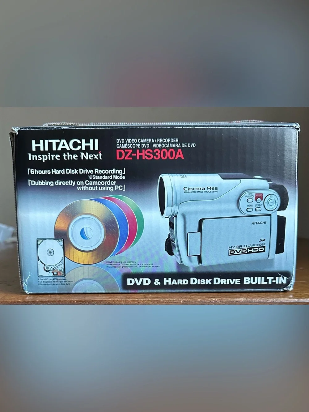 Hitachi DZ-HS300A DVD HDD USB Hybrid Handheld Video Camera Camcorder Recorder